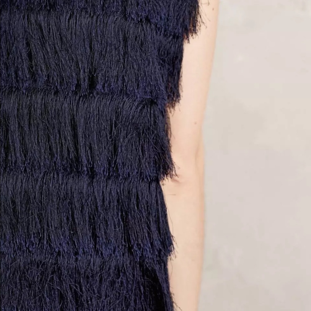 Anthropologie Eva Franco Tiered Fringe Vest NWT - Picture 4 of 8